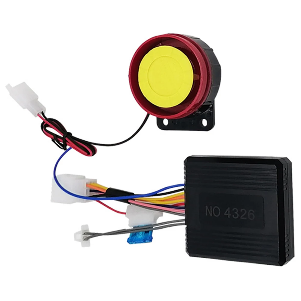 

Remote Control Burglar 12V Car Security Alarm System 1-Way Motorcycle Anti Theft Kit Keyless Entry Siren Motorbike Alarm System