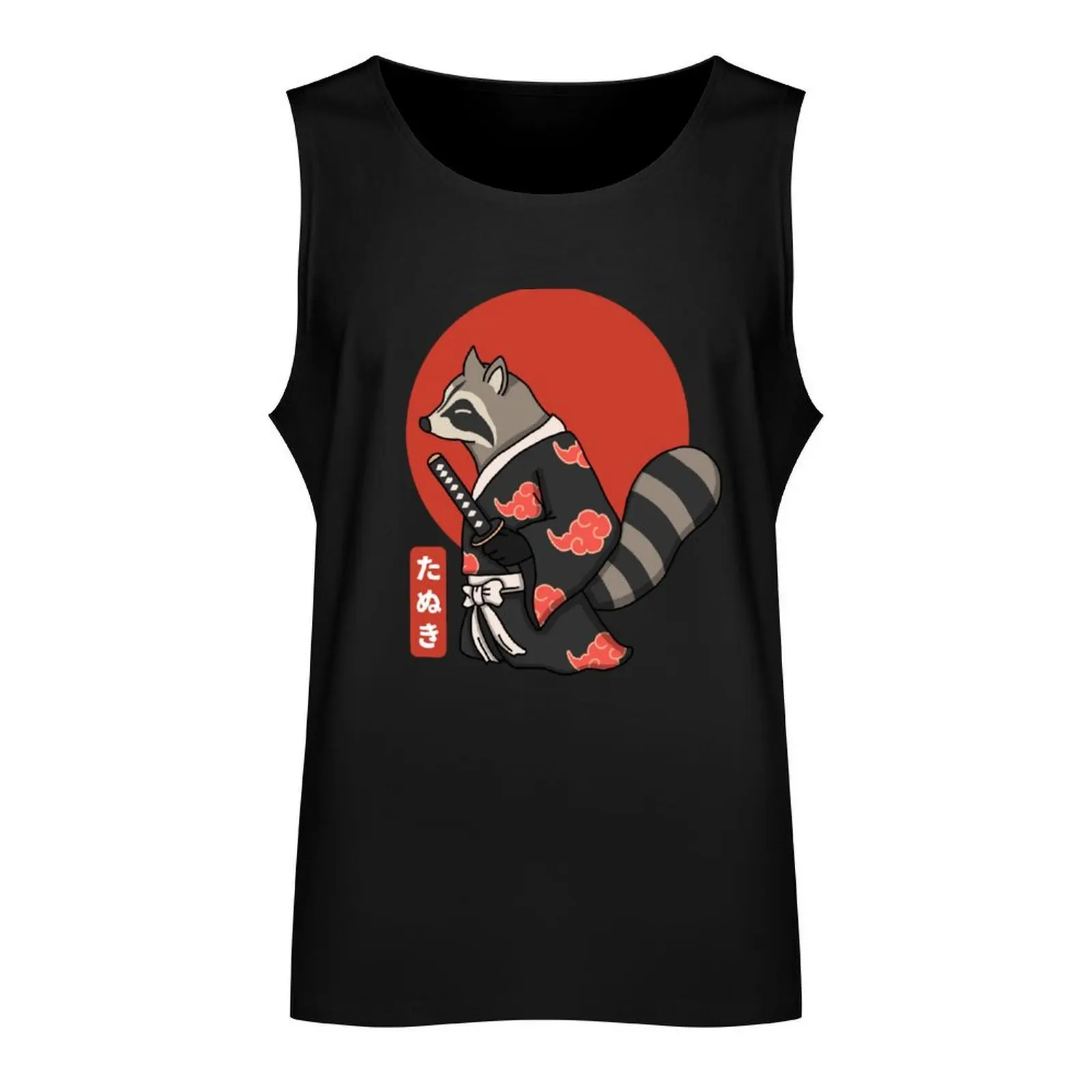 Samurai Tanuki Tank Top Sleeveless T-shirt sexy clothes men