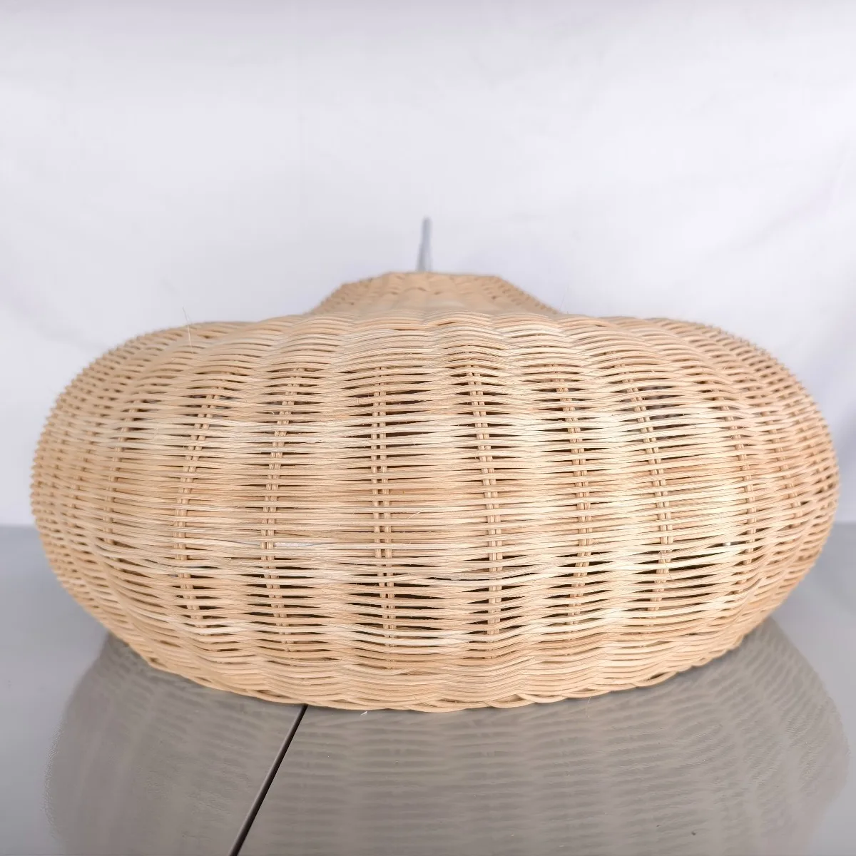 JOYINLED النمط الياباني المنسوجة يدويا الروطان قلادة ضوء E27 قلادة مصباح الطعام غرفة نوم غرفة المعيشة بوهو الروطان الخوص الثريا #2