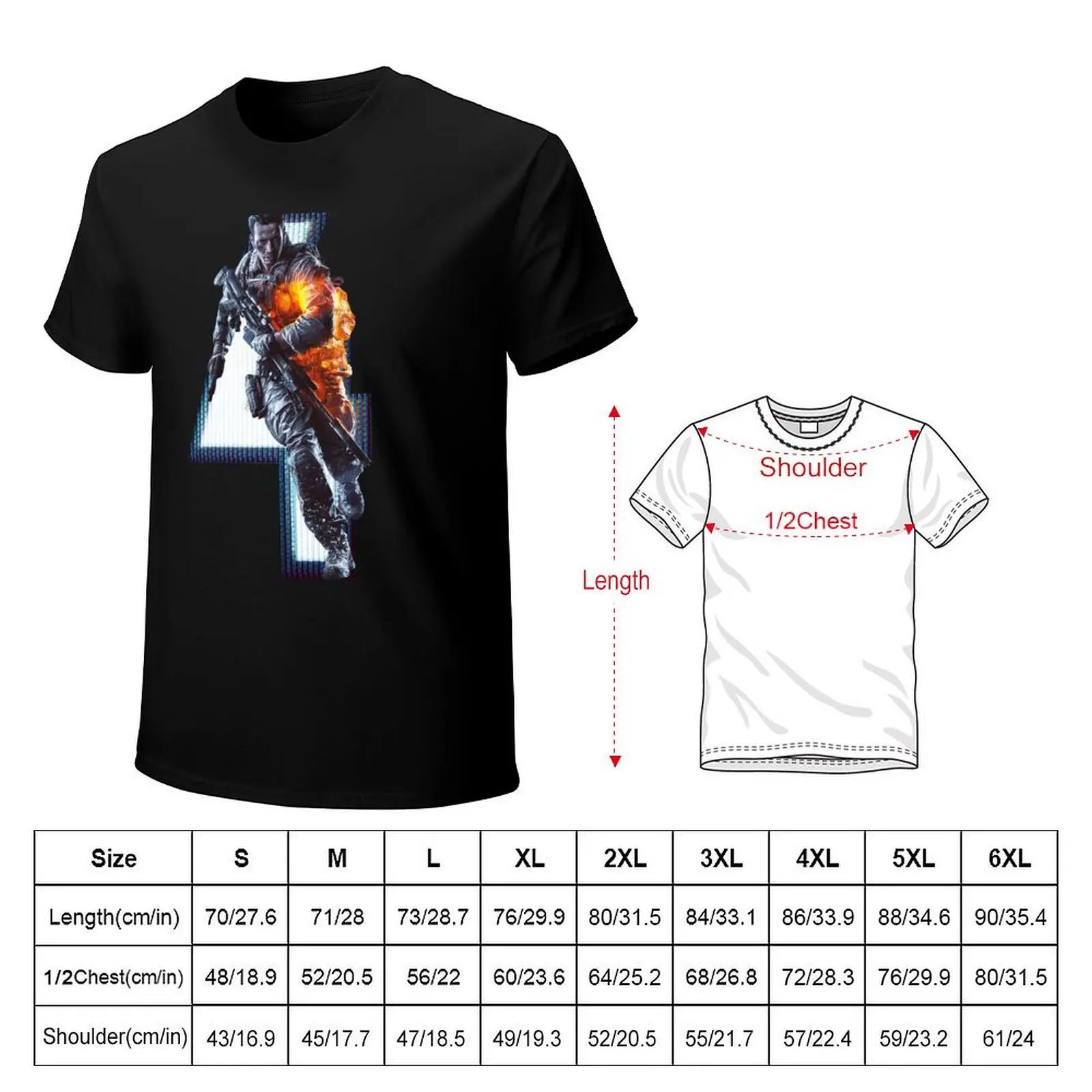 BATTLEFIELD 4 T-Shirt t shirt man plain T-Shirt