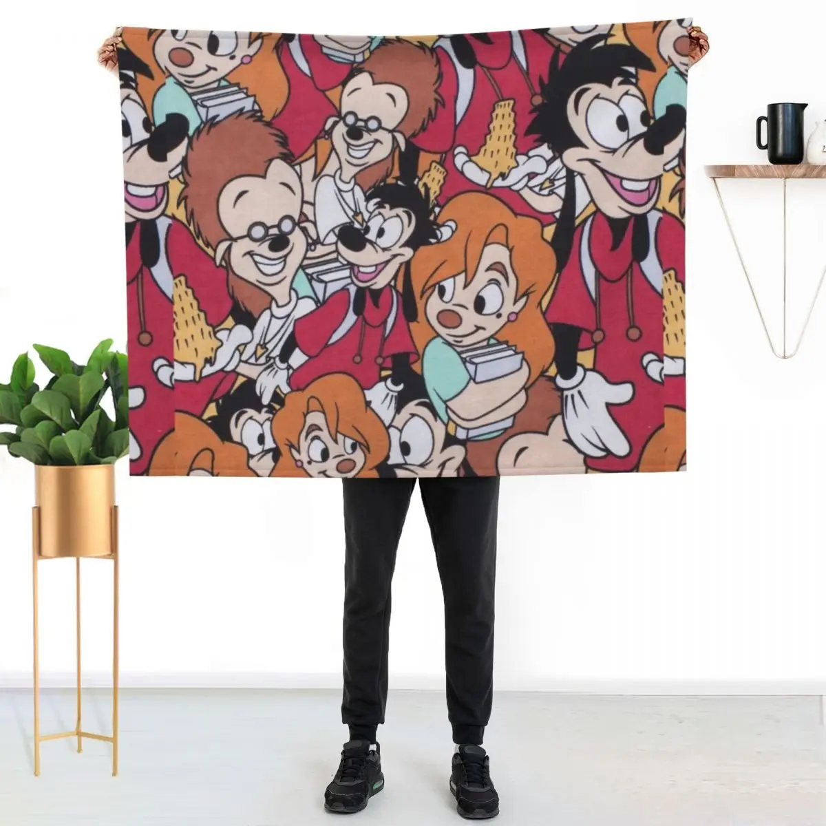 Best!! Design Case & Mask Throw Blanket Soft Warm Blanket Gift for Men Women Adults