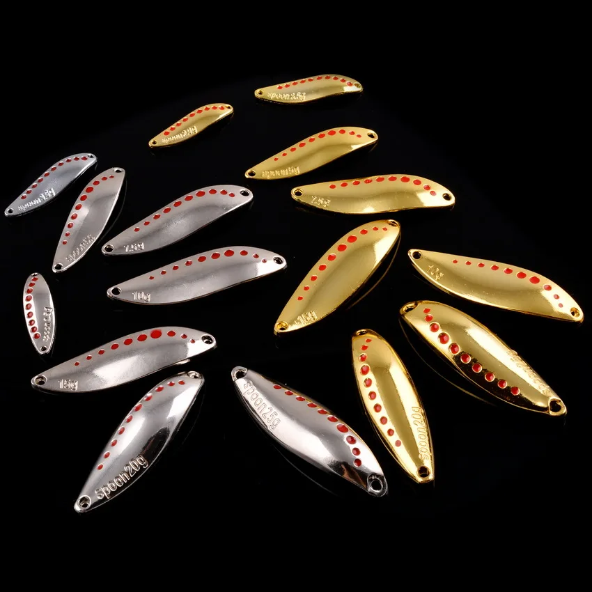 Metal Vib Leech Spinners Spoon Lures 2.5g 5g 7.5g 10g 15g 20g 25g 30g esca artificiale Lure attrezzatura da pesca per Bass Pike Perch