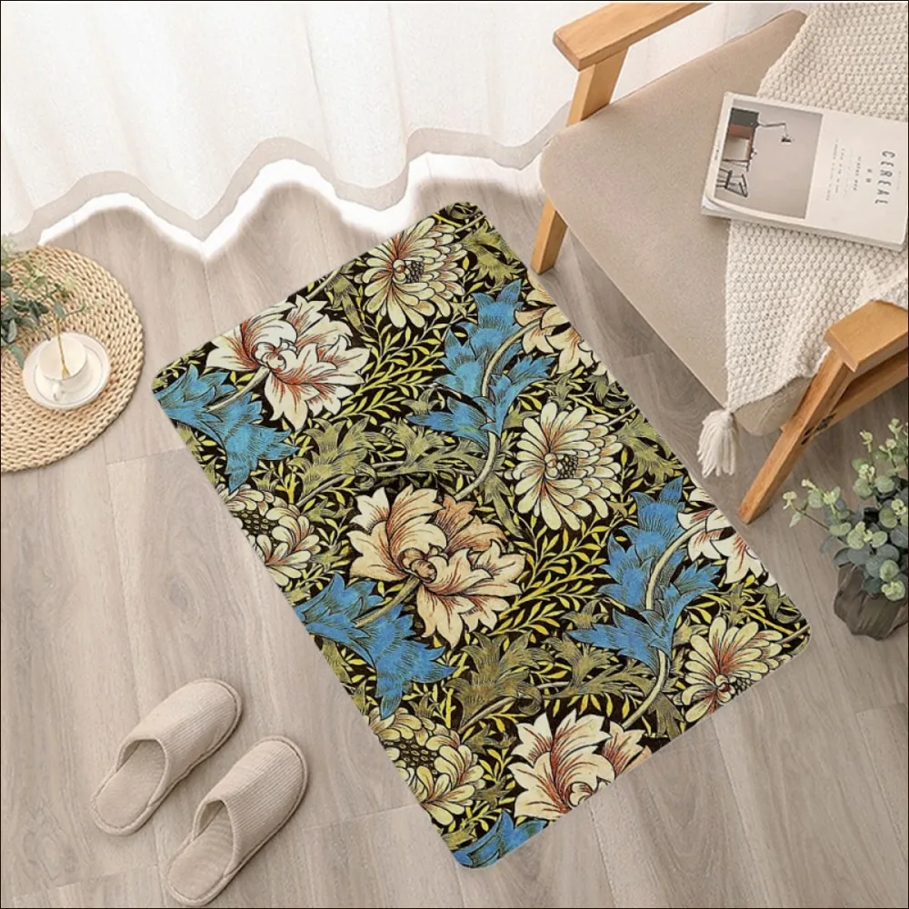 William Morris Strawberry Floor Mat Floor Mat Retro Multiple Choice Living Room Kitchen Rug Non-Slip Modern Home Decor