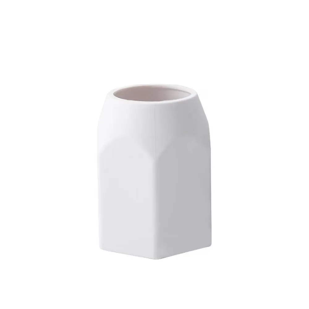 Simple Silicone Pen Holder Anti-slip Hexagonal Desktop Pencil Holder Storage Box Makeup Pen Storage Stand