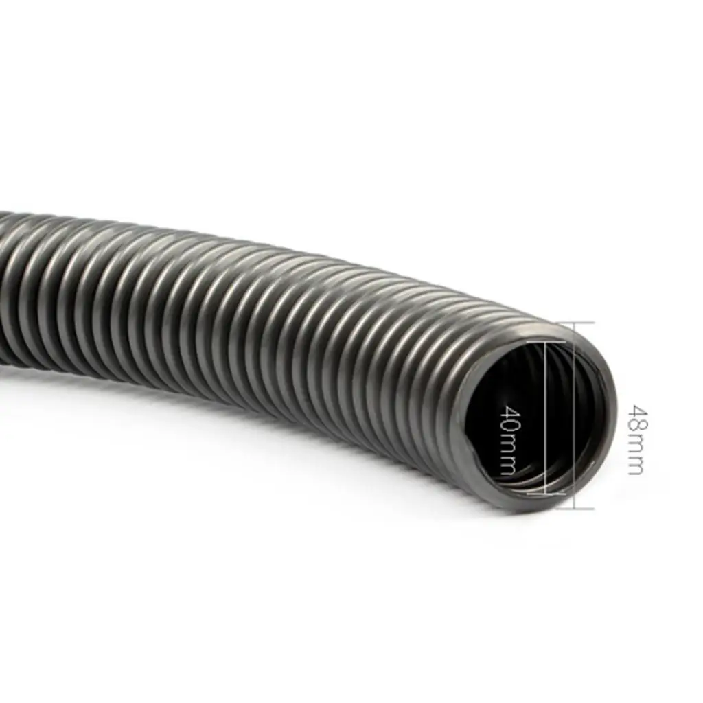 Universal Dust Collection Hose Flexible 2m Vacuum Cleaner Pipe Plastic Extension Kit for Central Vacuum Cleaner 30L to 90L
