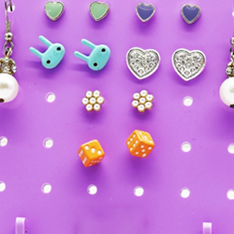 Earring Display Organiser Jewelry Rack Stand Earrings Showcase Studs