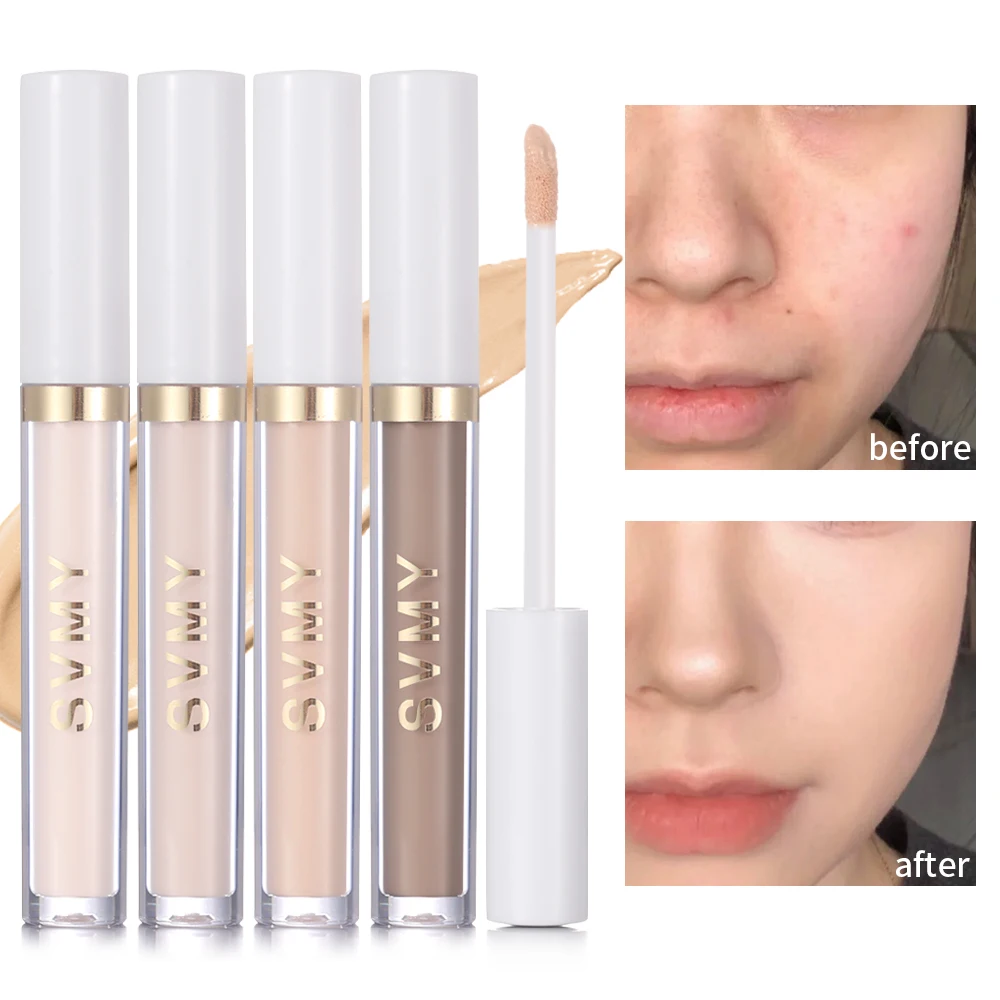 4 Colors Liquid Contouring Concealer Cream Waterproof Moisturizing Foundation Invisible Pores Dark Circles Brighten Face Makeup