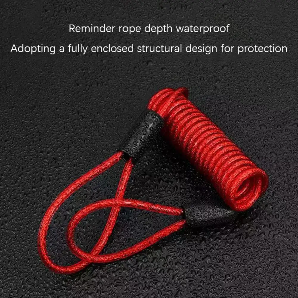 

120 см кабель-напоминание о блокировке диска ПВХ + стальной провод водонепроницаемый замок противоугонная веревка напоминание о безопасности замок диска пружинный трос автомобиль