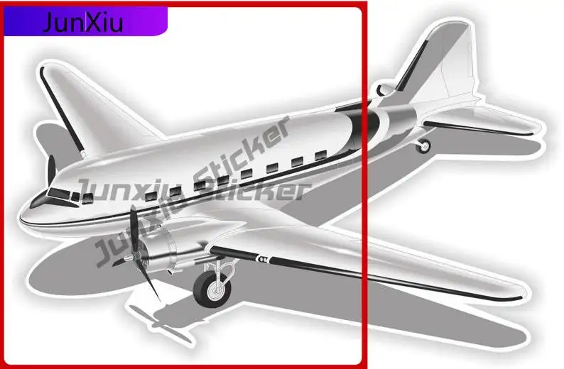 

US Aviation Douglas DC Unique Funny Truck Laptop Scratch Cover Body Decoration Vinyl Decal For Car Truck SUV Window Bumper