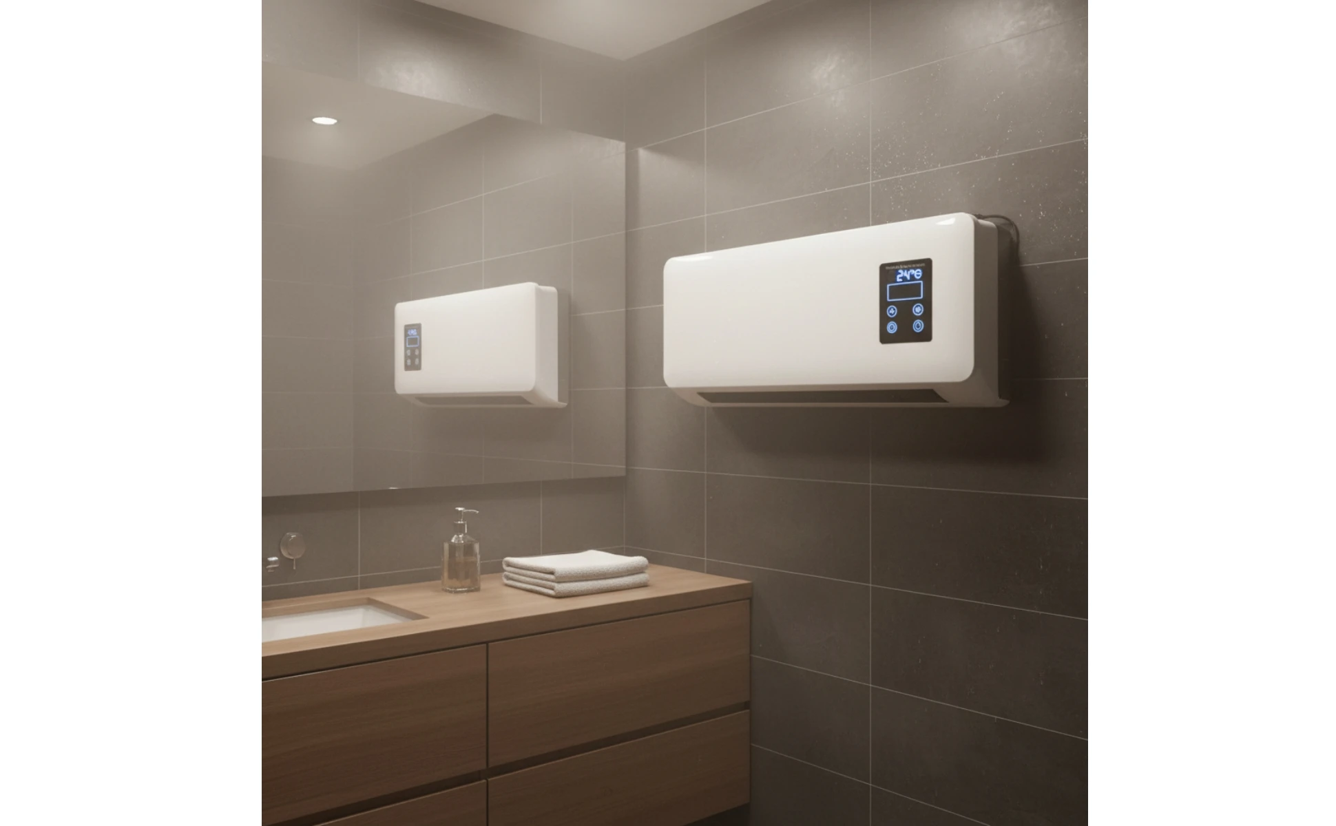 Wall Mounted Space Heater 1500 W Electric Wall Heater Home Heating Glossy Finish Plastic Housing Wall Mounted Space Heater 1500 W Electric Wall Heater Home Heating Glossy Finish Plastic Housing