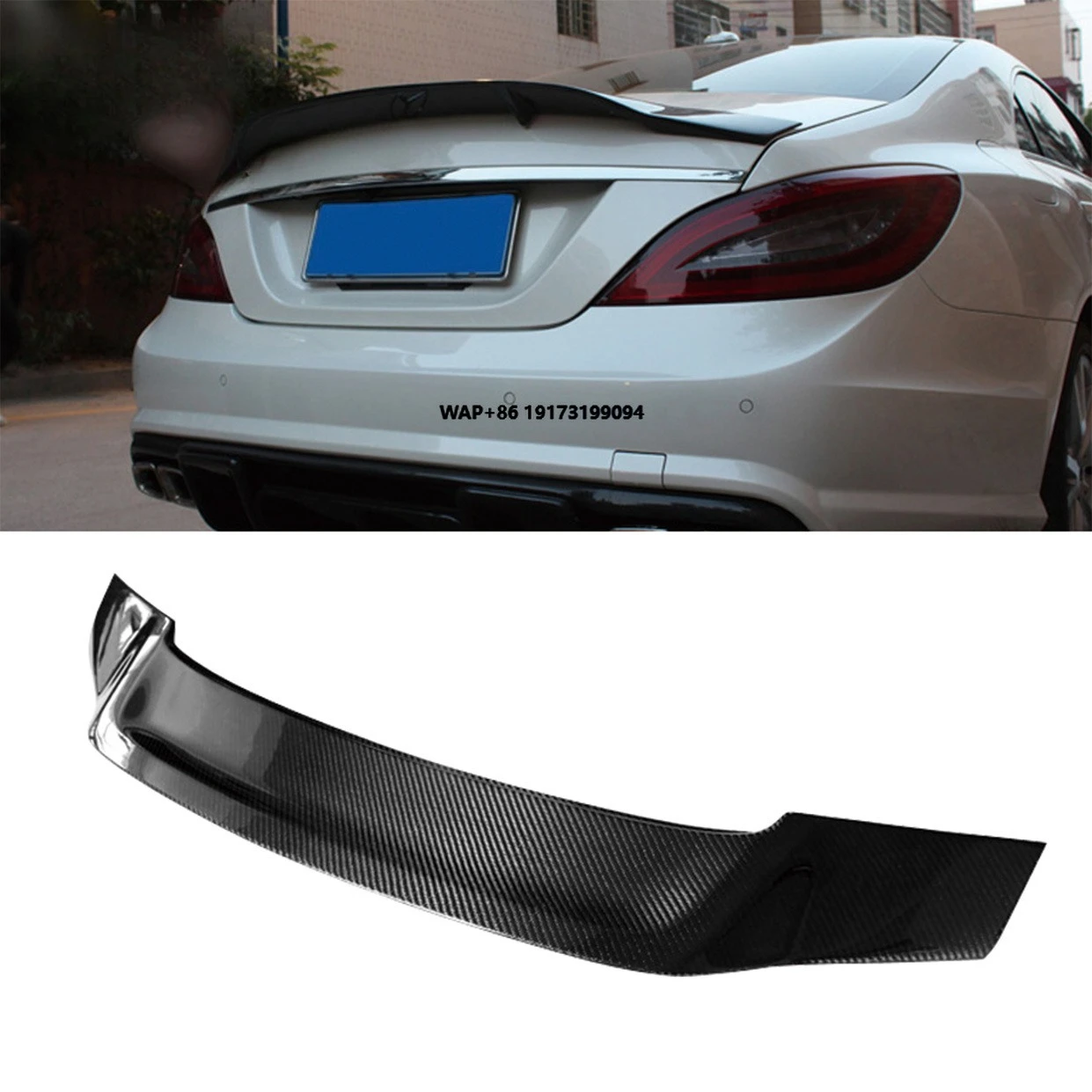 

For C-Class W205 2015-2021 Rear Spoiler Bumper Car Trunk Wing Modification Upgrade Purpose for C200L C180 260L 300