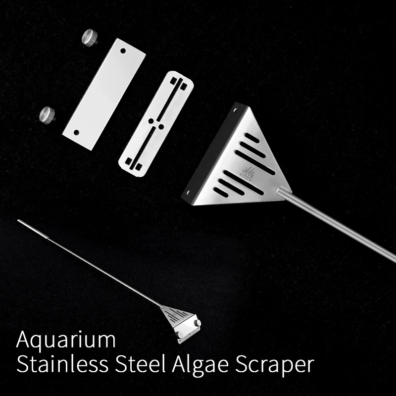 Bild 3: Woche Aqua Edelstahl Aquarium Wartungswerkzeug Leveler Algenschaber Algenbürste Schere Pinzette Spachtel