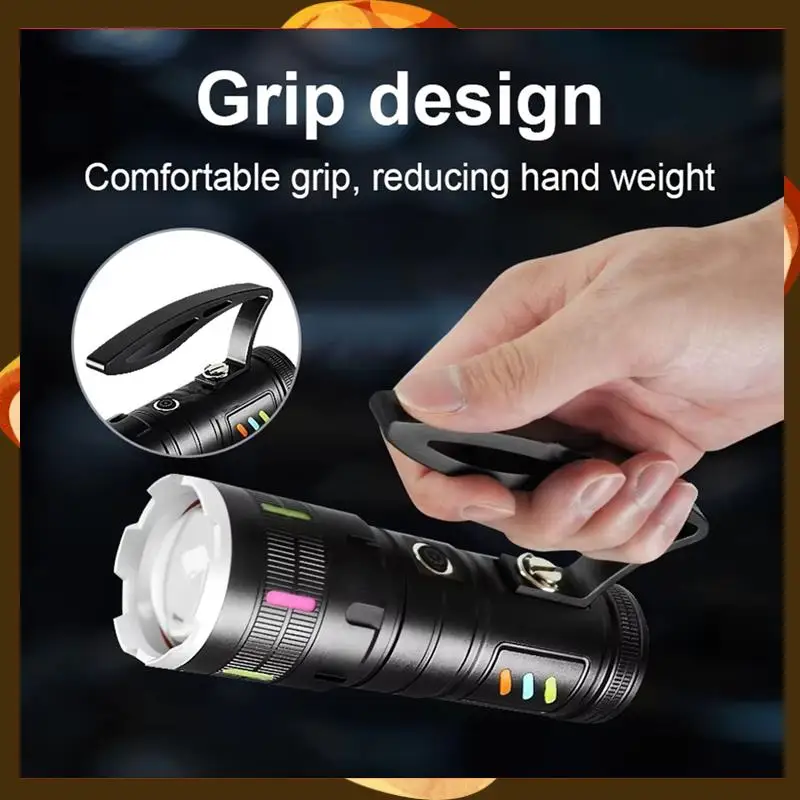 

Ultra-Powerful LED Flashlight 800W, USB Rechargeable, Super Bright, Long Range, Tactical Torch For Fishing And Camping-T34C