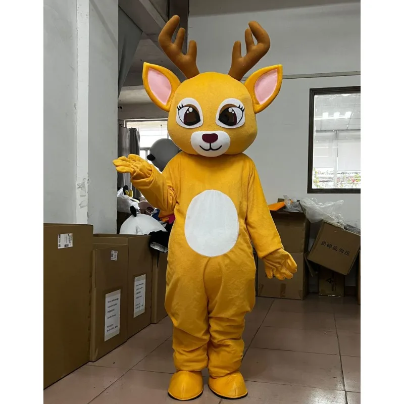 

Christmas Elk Mascot Christmas Snowman Reindeer Cartoon Mascot Costume Props Costume Party Show Costumes Adult Cosplay Costume