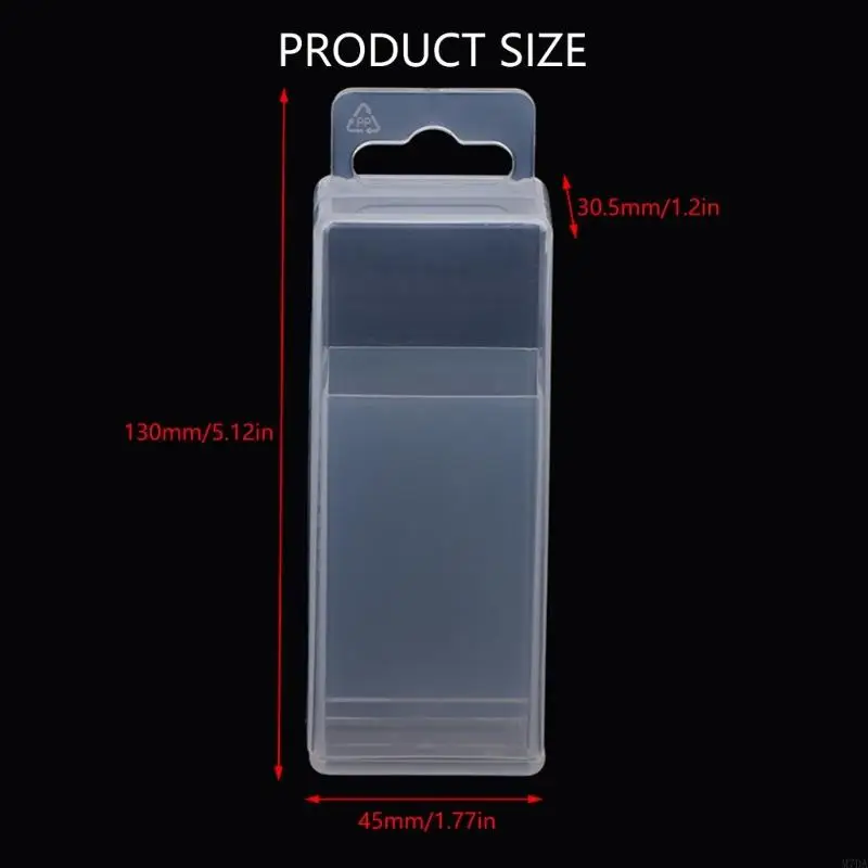 M7DA Portable Telescopic Drill Bit Organizers Box Transparent Plastic Milling Cutter Storage Case for Easy Tool Management