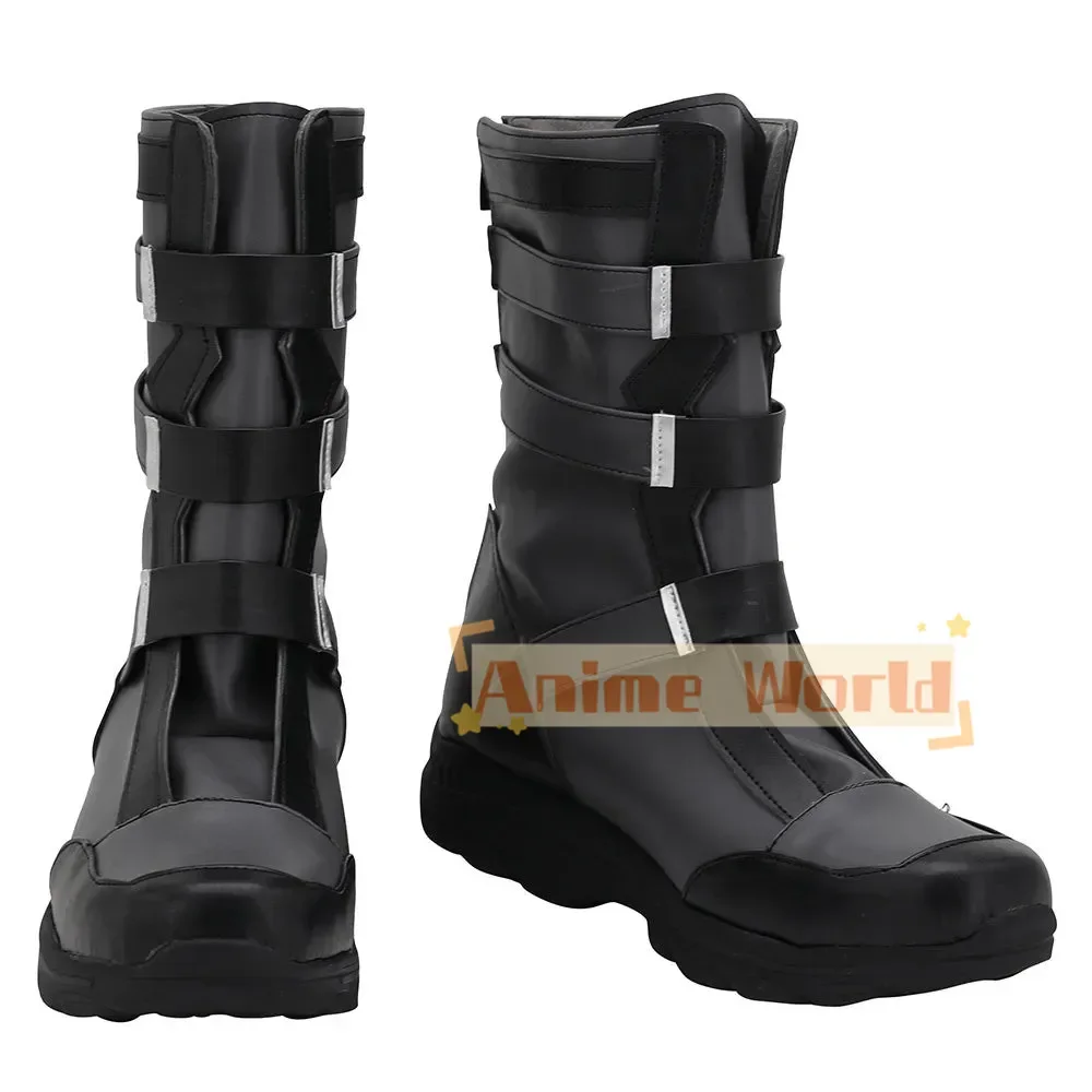 Girls' Frontline Ak15 Black Shoes Cosplay Boots Custom Made Halloween Carnival Party Props