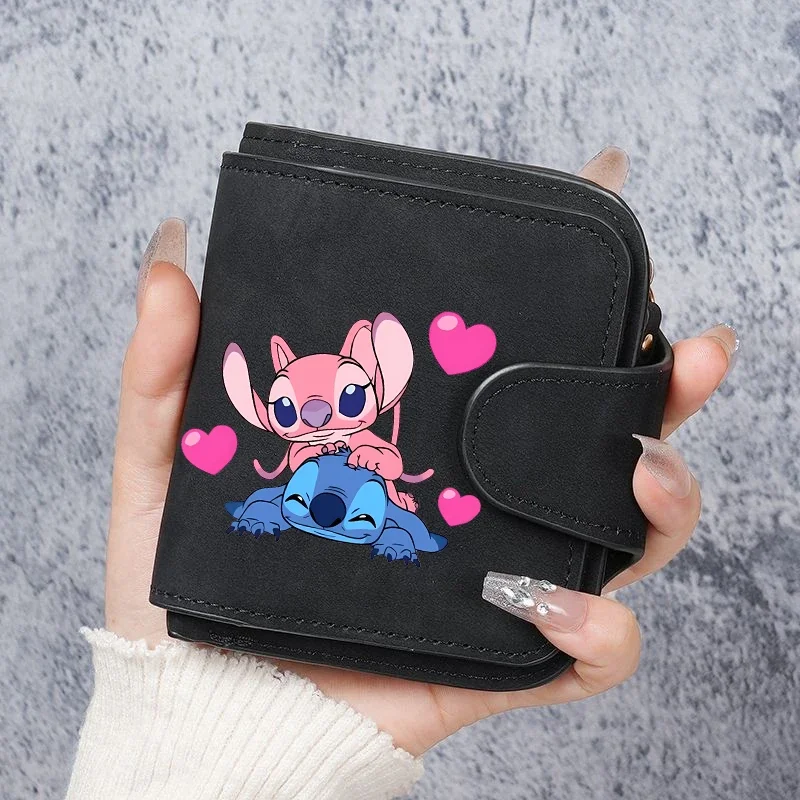 Stitch Cute Wallet Women New Disney Anime Coin Purse Fashion Clutch Bag Girls Travel School ID Card Holder Pouch Gift Hot Sales