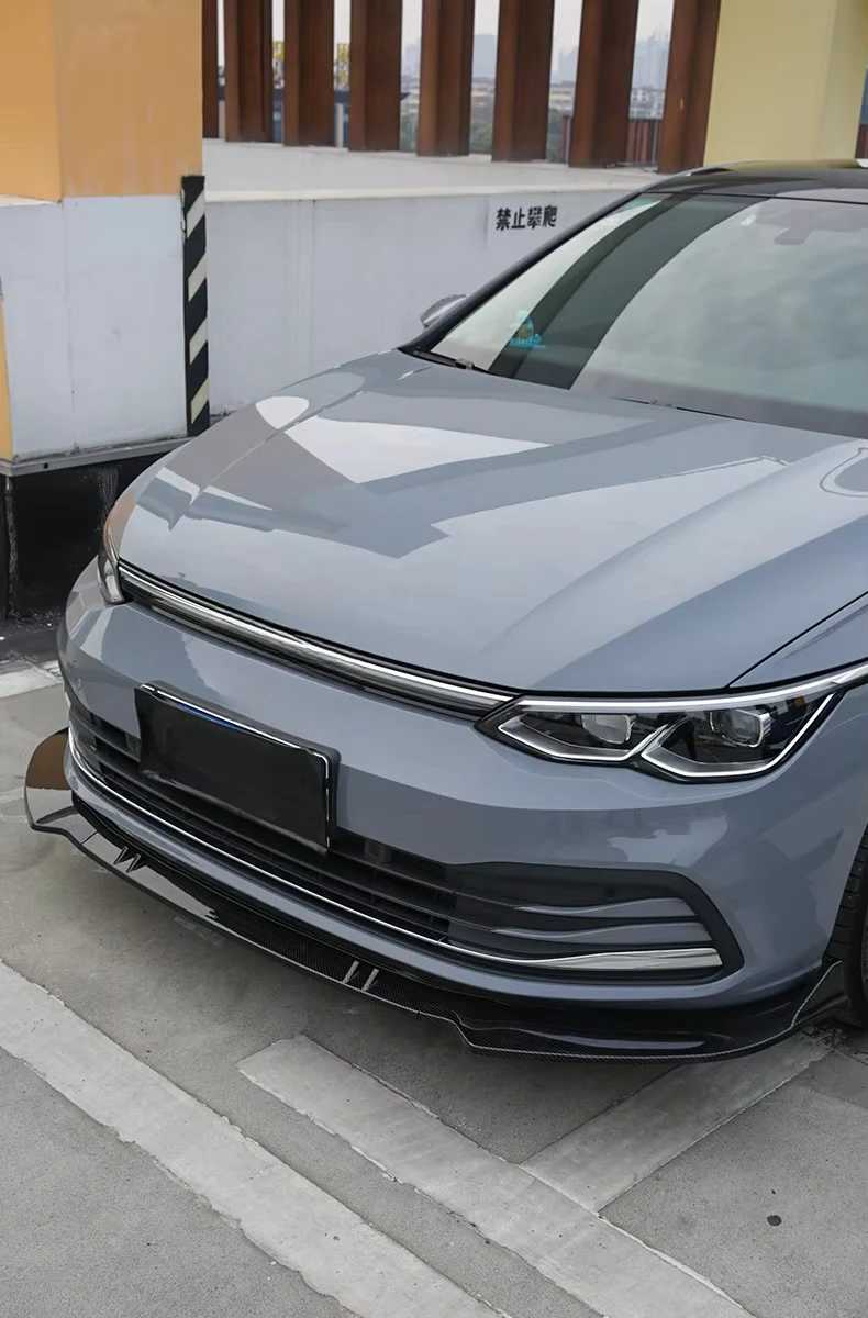 Front Bumper Lip Splitter Deflector Spoiler Panel for Golf 8 Pro R-line GTI Max Blade Style