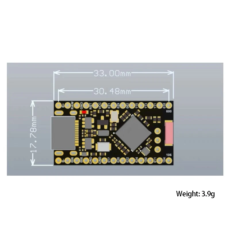 ¡Compatible con la placa de desarrollo Promicro NRF52840 agradable! Nano V2.0 con gestión de carga Bluetooth