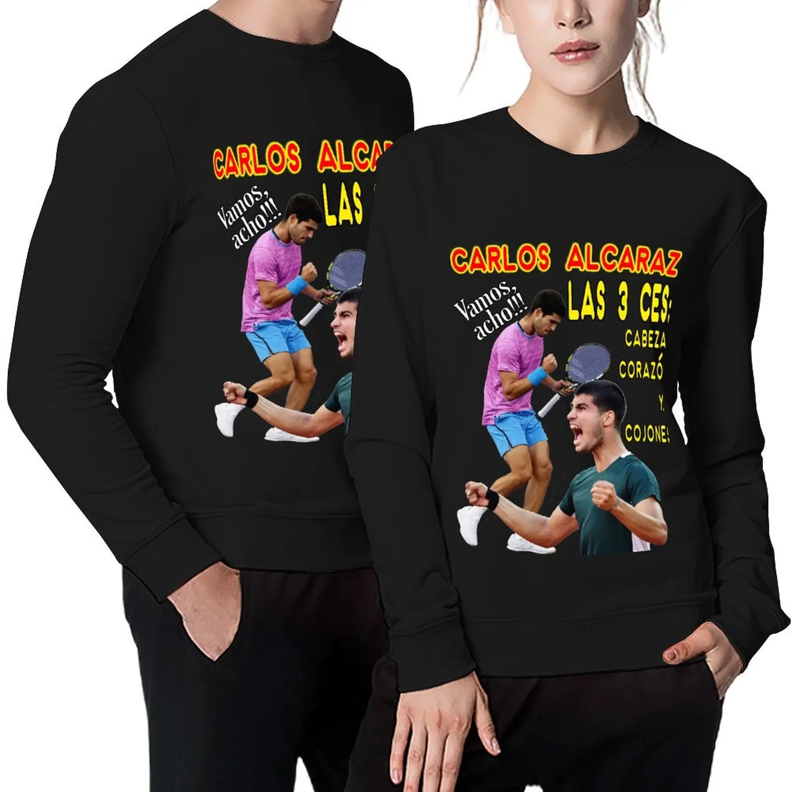 

The three C's of Carlitos Alcaraz Pullover men wear tracksuit winter clothes korean clothes sweatshirts men