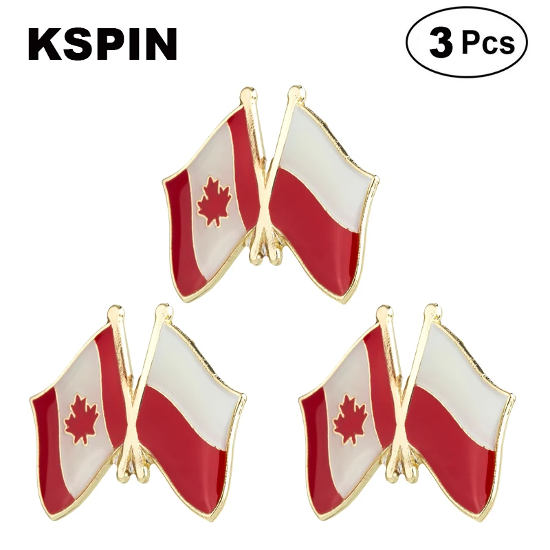 Canadá e Brasil Frendship Lapela Pin Broches Pins Bandeira crachá Broche Emblemas