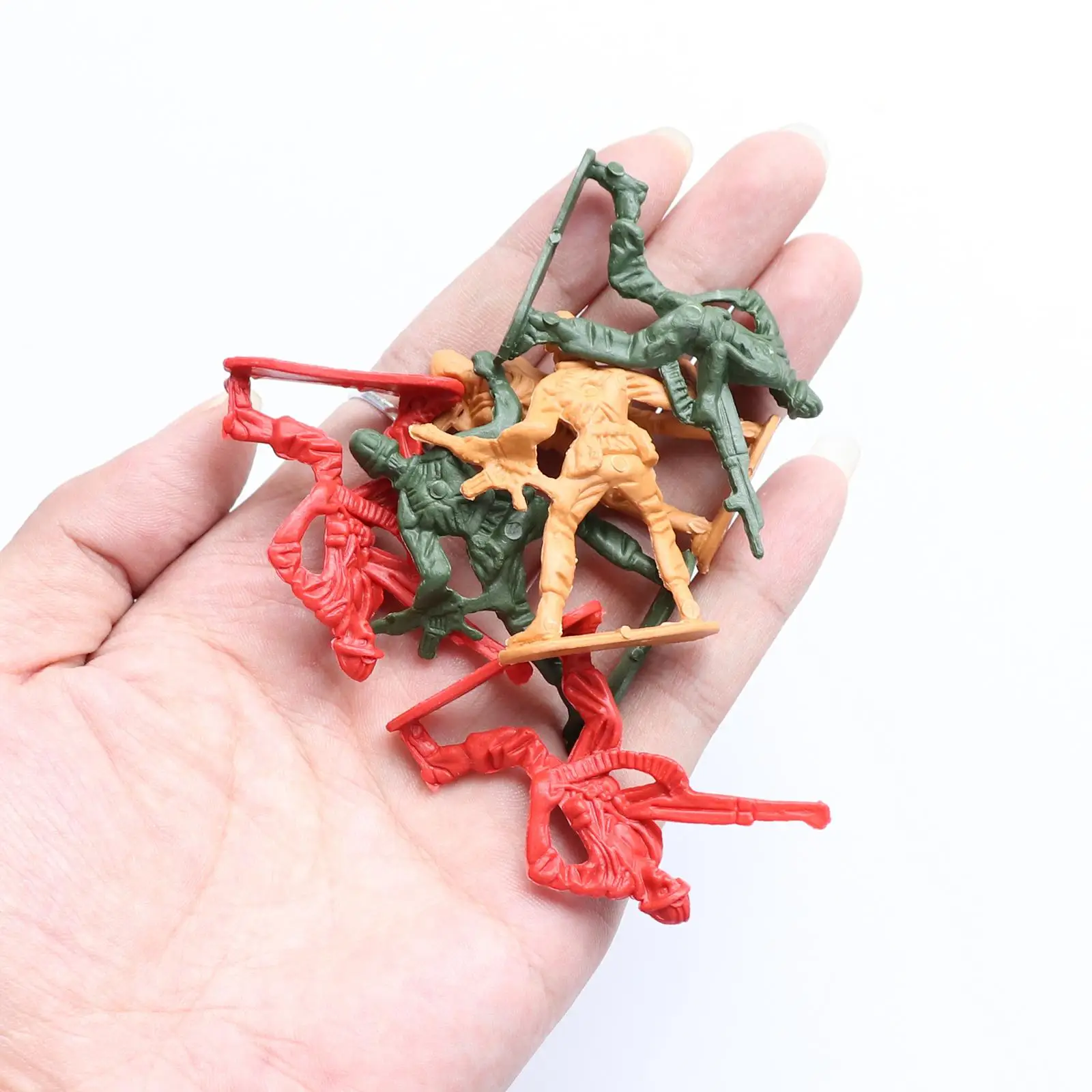 100 stuks 5 cm soldaten mannen actiefiguren basisset en scènemodel spelletjes speelgoed