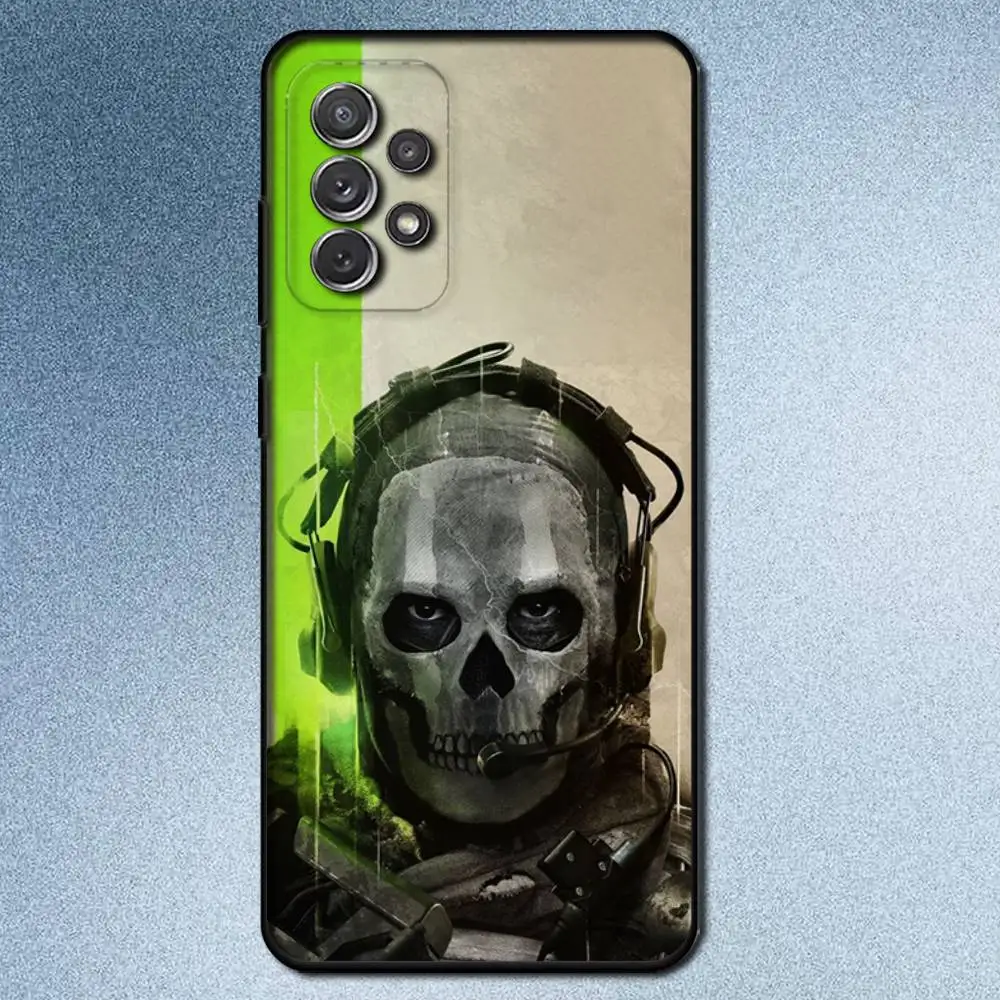 حافظة هاتف COD Call Of Duty G-Ghosts لهاتف سامسونج S25، S24، S21، S22، S23، S30، Ultra، S20، Plus، Fe، Lite، Note، 10,9,5G غطاء أسود