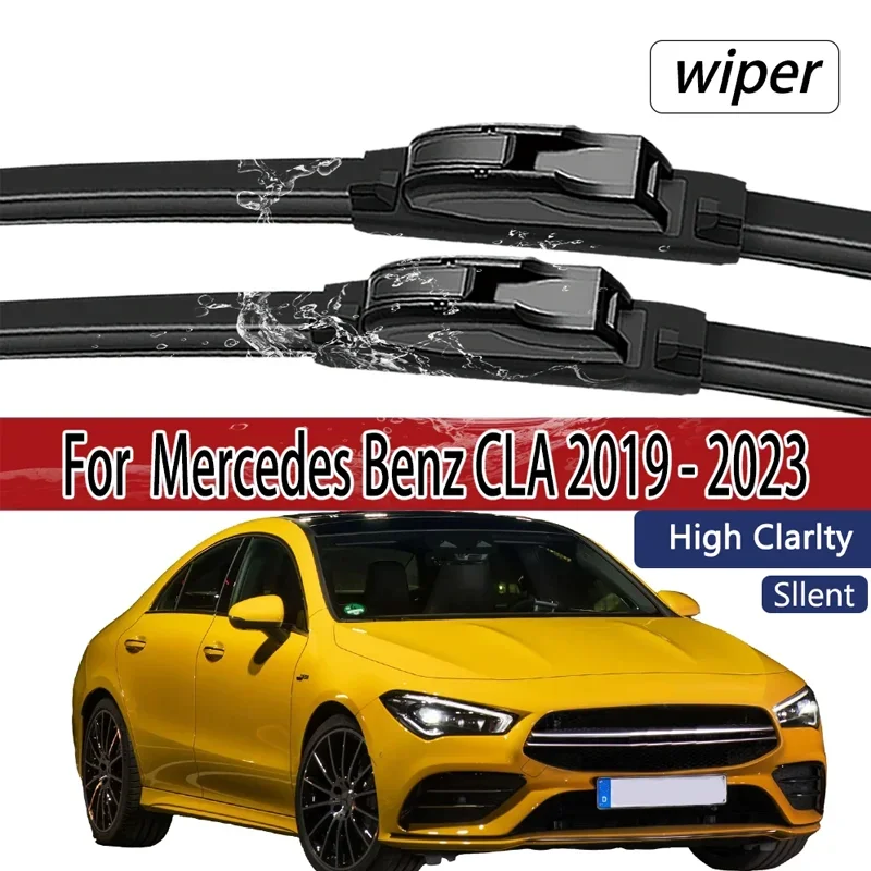 For  Mercedes Benz CLA 2019 - 2023 Front Windshield Wiper Blades 2pcs Windscreen Window Accessories