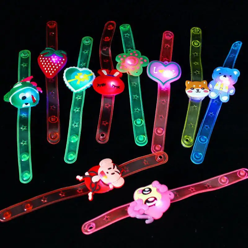 10/20PCS Glowing Bracelets Rings Light Toys Kids Gifts Birthday Party Favor Return Gift Carnival Event Children Gift Bag Fillers