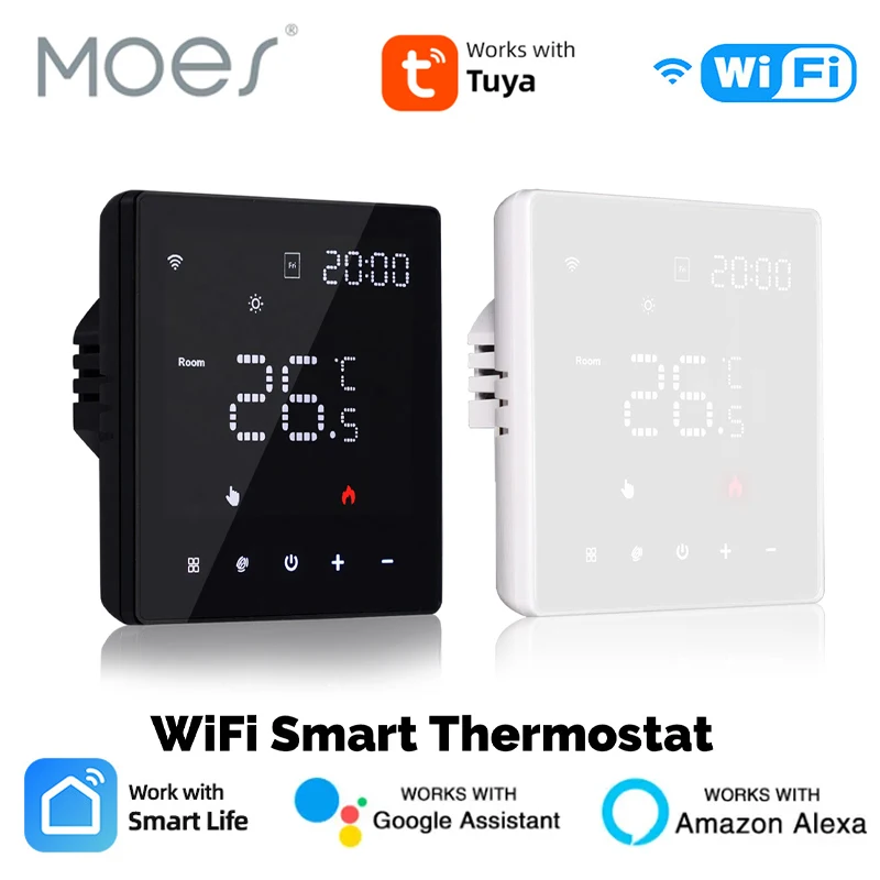 

MOES Tuya Wi-Fi умный термостат программируемый контроллер температуры Zigbee водонагреватель электрическое отопление для Alexa Google Home