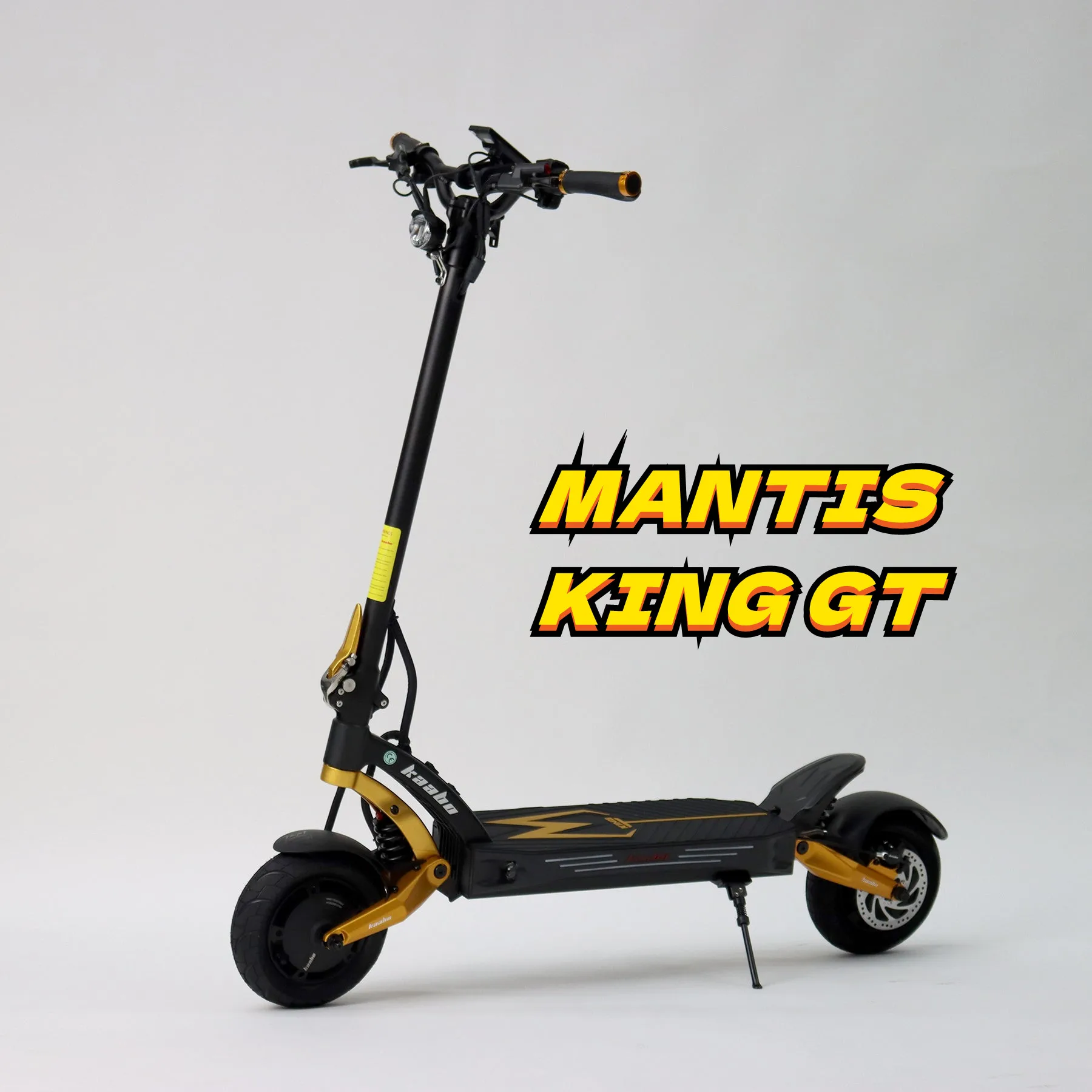 سكوتر STLF 2025 Kaabo المحدث باللون الذهبي Mantis King GT متوفر في المخزون