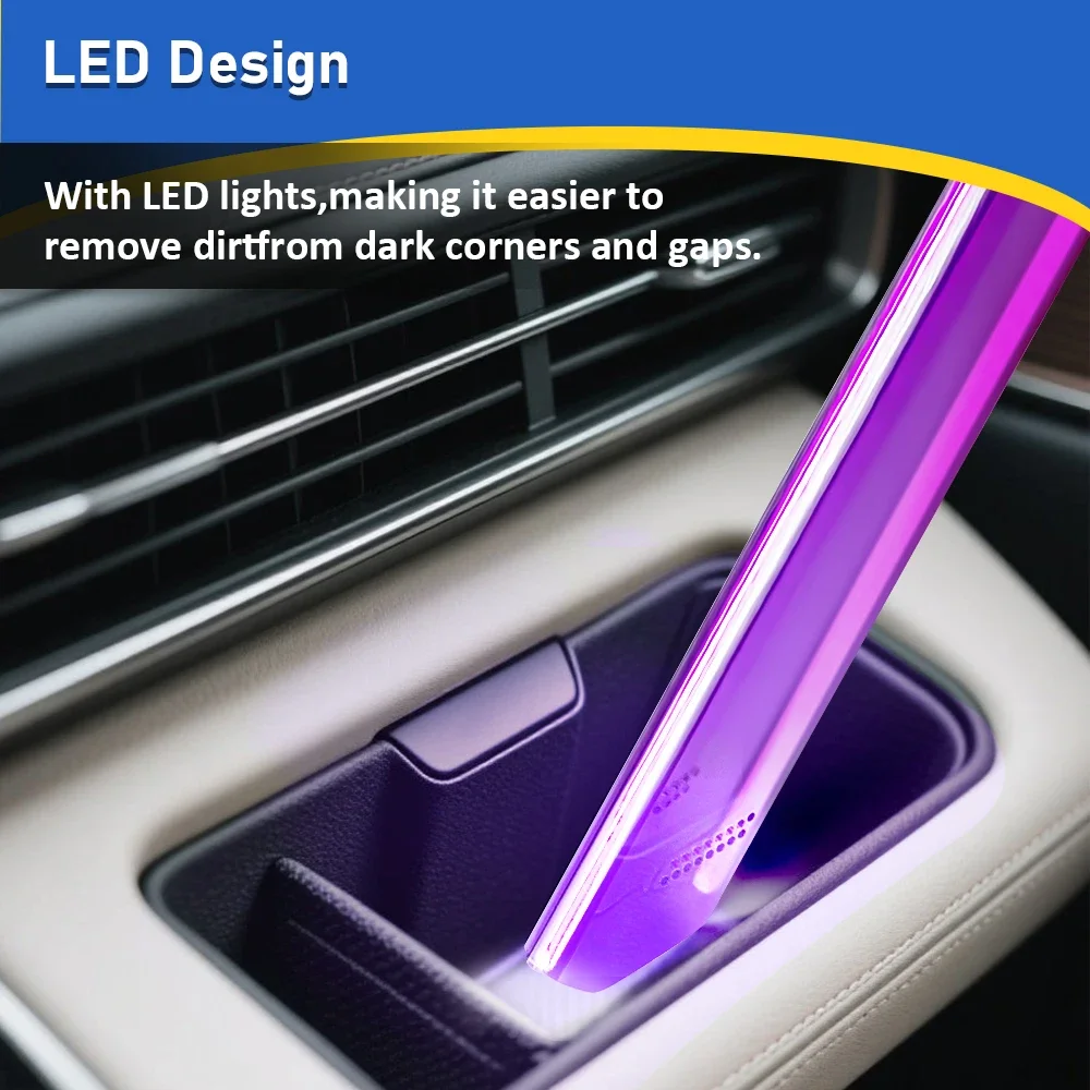 Cabeça de sucção da peça do bocal de fenda para dyson v11 v15 v7 v8 v10 aspirador de pó iluminado ferramenta de limpeza peça de reposição