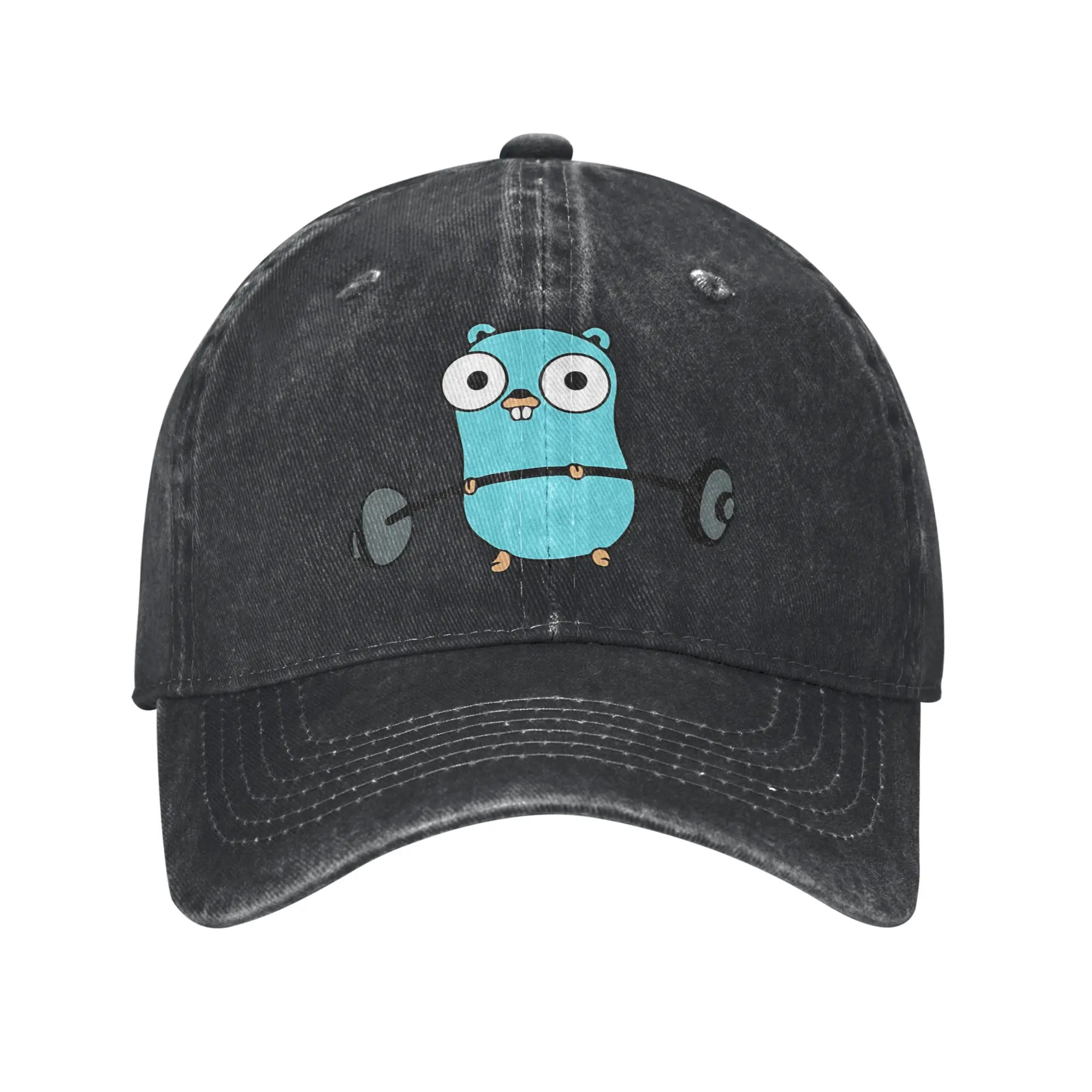 Golang Gopher  Go Workout  Baseball Cap Accessories for Men Women  Adjustable Trucker Hat