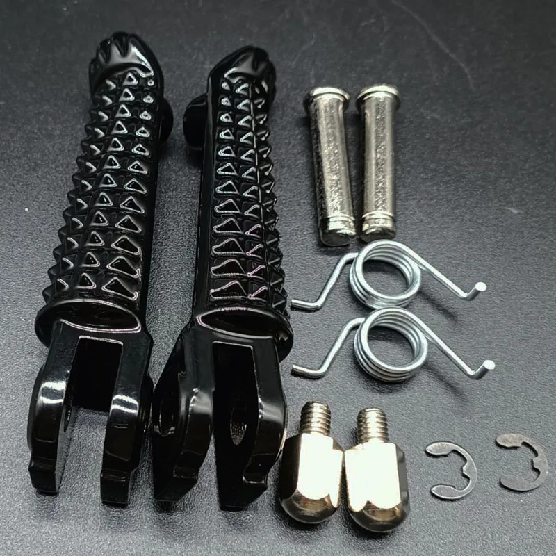 Front Foot Pegs Footrests For Yamaha YZF R1 98-19  YZF R1 RaceBase 2006-12 YZF R1S Limited Edition 2016-18 YZF R1 R1M 2015-2018