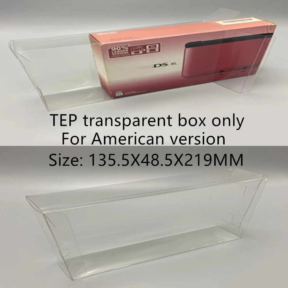 Collection Display Box For Nintendo 3DS XL/3DSXL/American version Game Storage Transparent Boxes TEP Shell Clear Collect Case