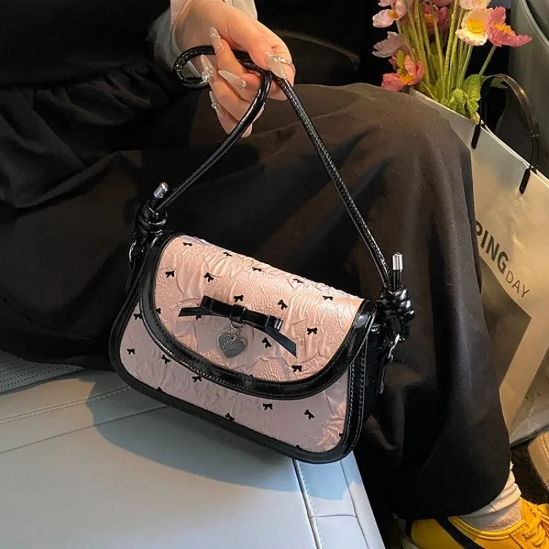 

Adorable Quilted Clutch Bag Chain Buckle Design 2025 New Model Maillard Color Portable Exquisite