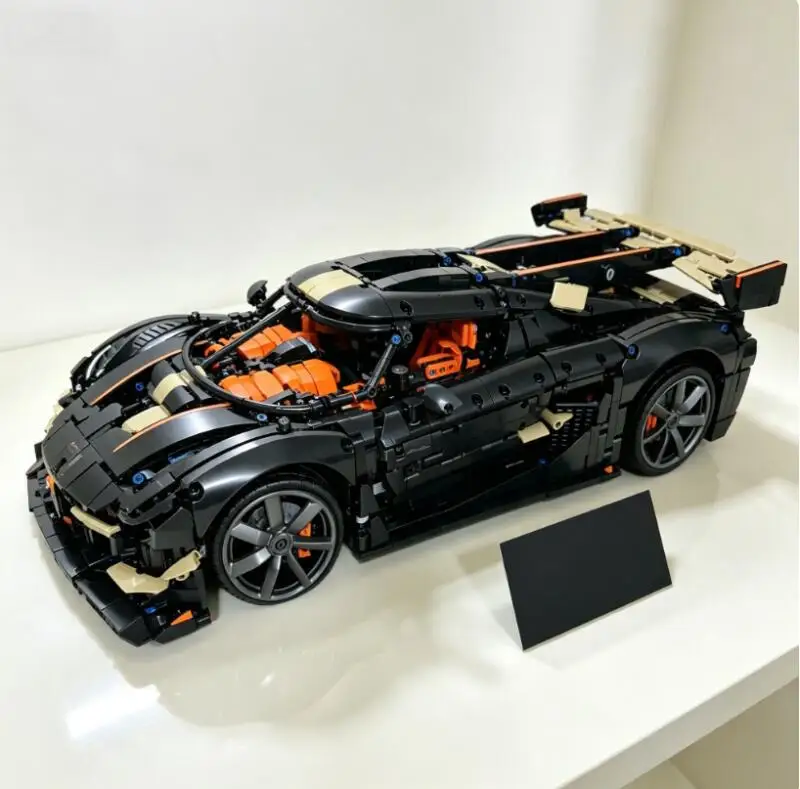 4104pcs Collectible Technical Supercar with Linked Opening Doors Building Block Puzzle Model Birthday Gifts
