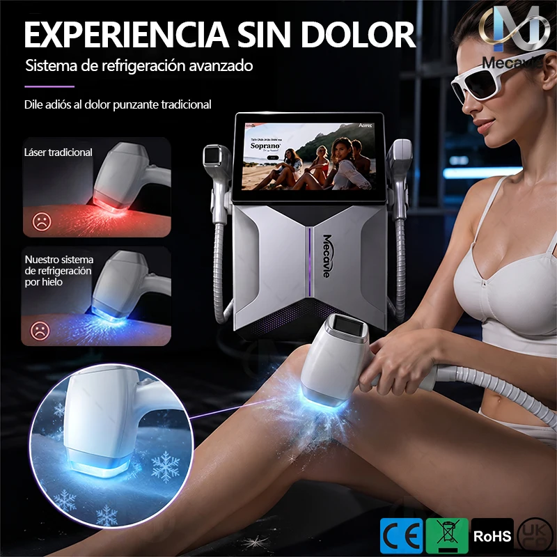 2IN1 Ice Titanium 808nm Diode Laser Machine Hair Removal & Pico Tattoo Removal For All Skin Types New Taiwanese Beauty Tools