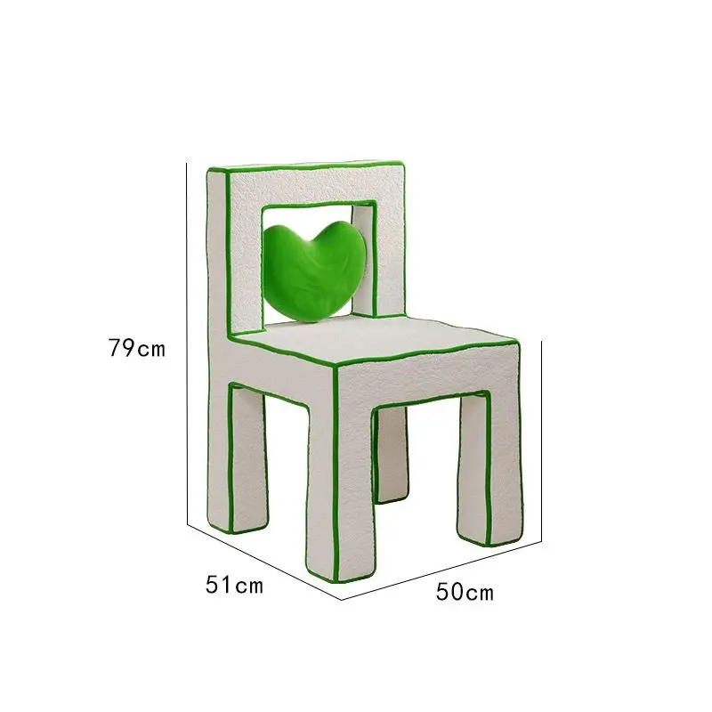 Living Room Chairs Cream Love Comic Chair Balcony Backrest Chair Furniture Leisure Single Chair Bedroom Dressing Stool Makeup Ch