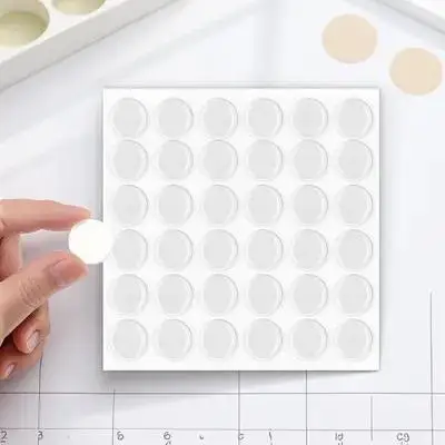 

36Pcs Clear Silicone Bumpers Glass Table Top Pads Self Stick Anti-Slip Furniture Protectors Cabinet Door Stoppers Drawer Bumpers