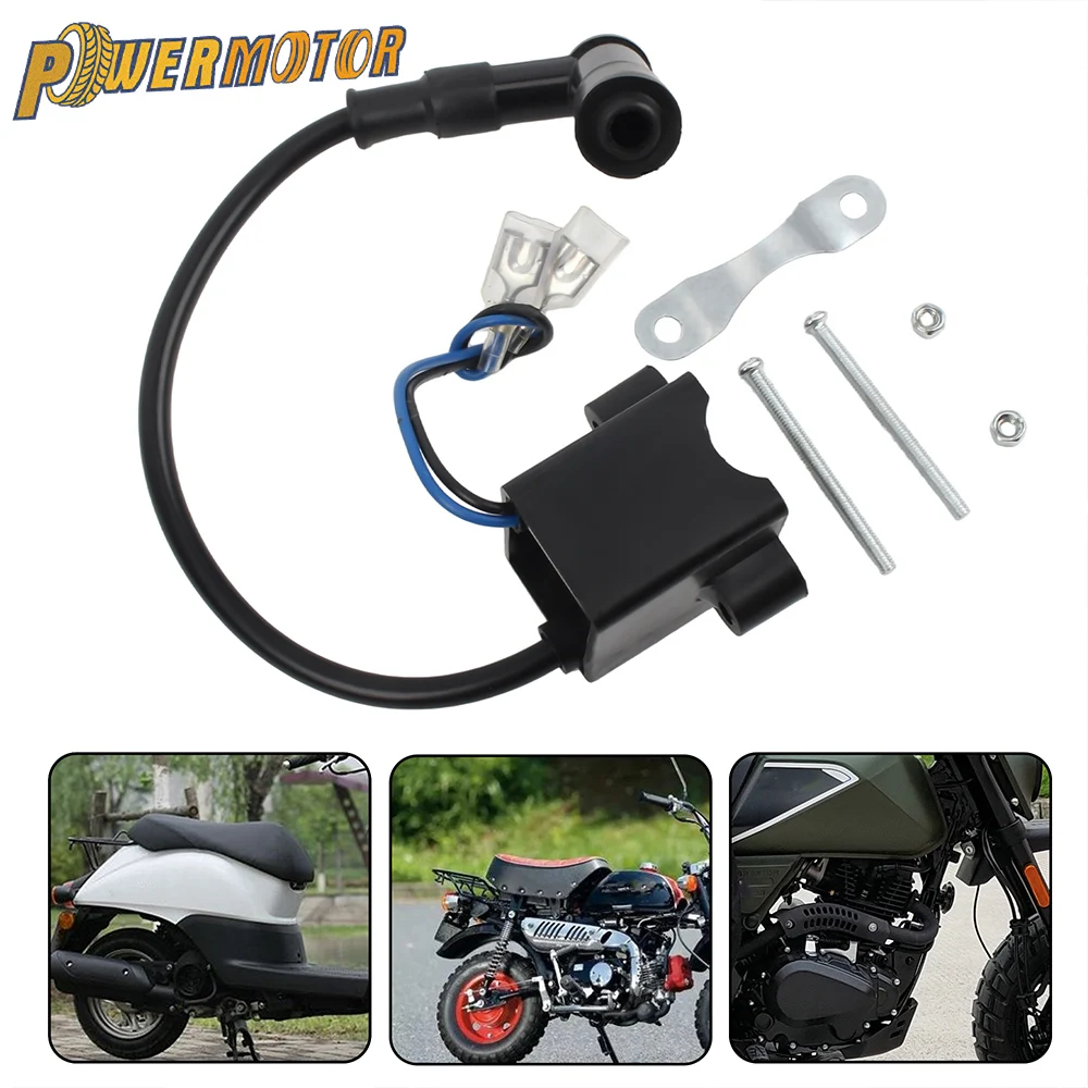 Motorcycle Engines Ignition Coil For 49cc 50cc 60cc 66cc 70cc 80cc 2-Stroke ATV Quad Scooter Dirt Bike Motorbike Universial Part