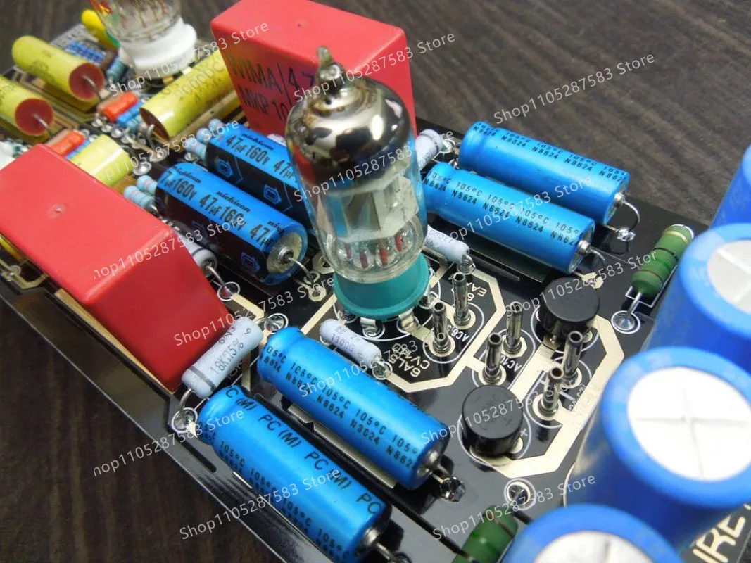 (A39) M65 Circuit Tube Phono Amplifier MM Moving Magnet Vinyl Tube Phono Amplifier DIY Kit Components