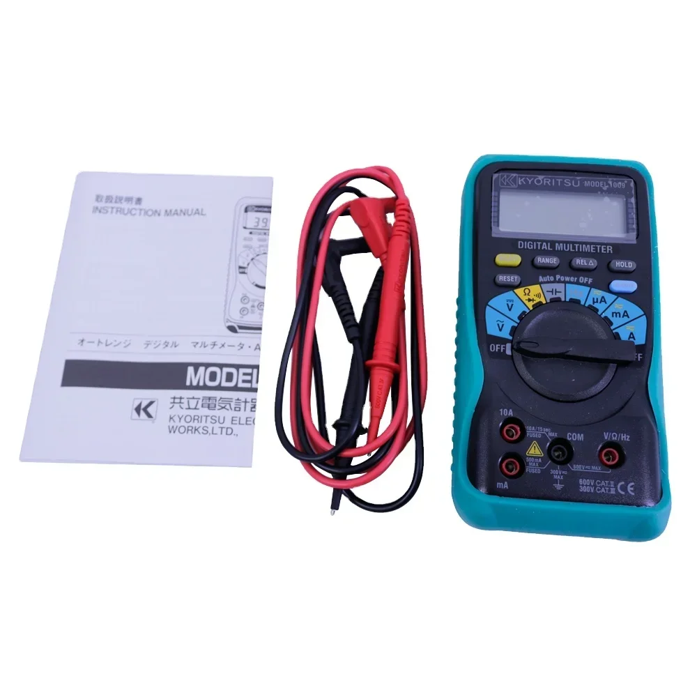 Kyoritsu1009 Handheld Digital Multimeters AC/DC Voltage And Current Tester Resistance Meter 4000 Counts Kew1009