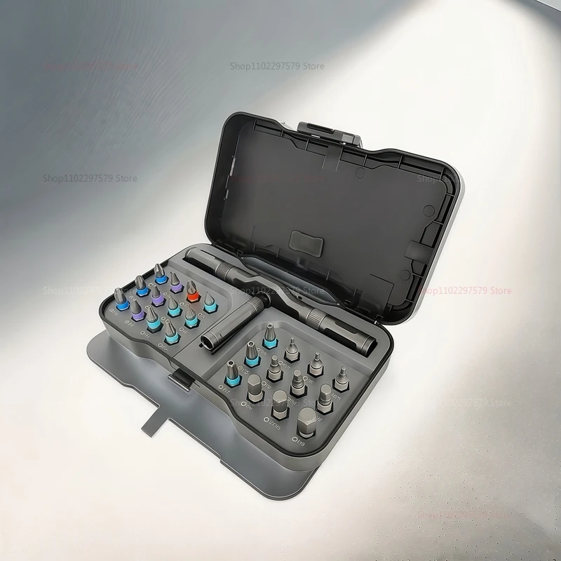 24-in-1 Multifunctional Screwdriver Ratchet Wrench Set Magnetic Tips Home DIY Repair Hand Tool Kit for Maintenance and Assembly