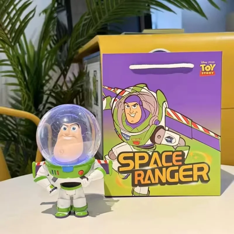 

Genuine Disney Buzz Lightyear Bubble Head Action Figure 15cm Trendy Toy Light Toy Story Doll Figurine Collection Model Toy