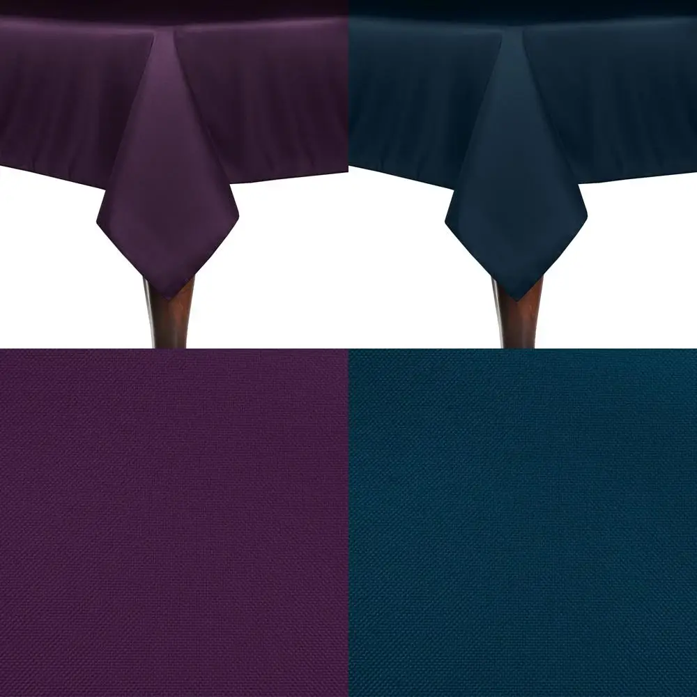 

Скатерть из полиэстера, квадратная 84x84, можно стирать в машине, устойчивая к пятнам и морщинам для столовой, элегантная и равномерная поверхность