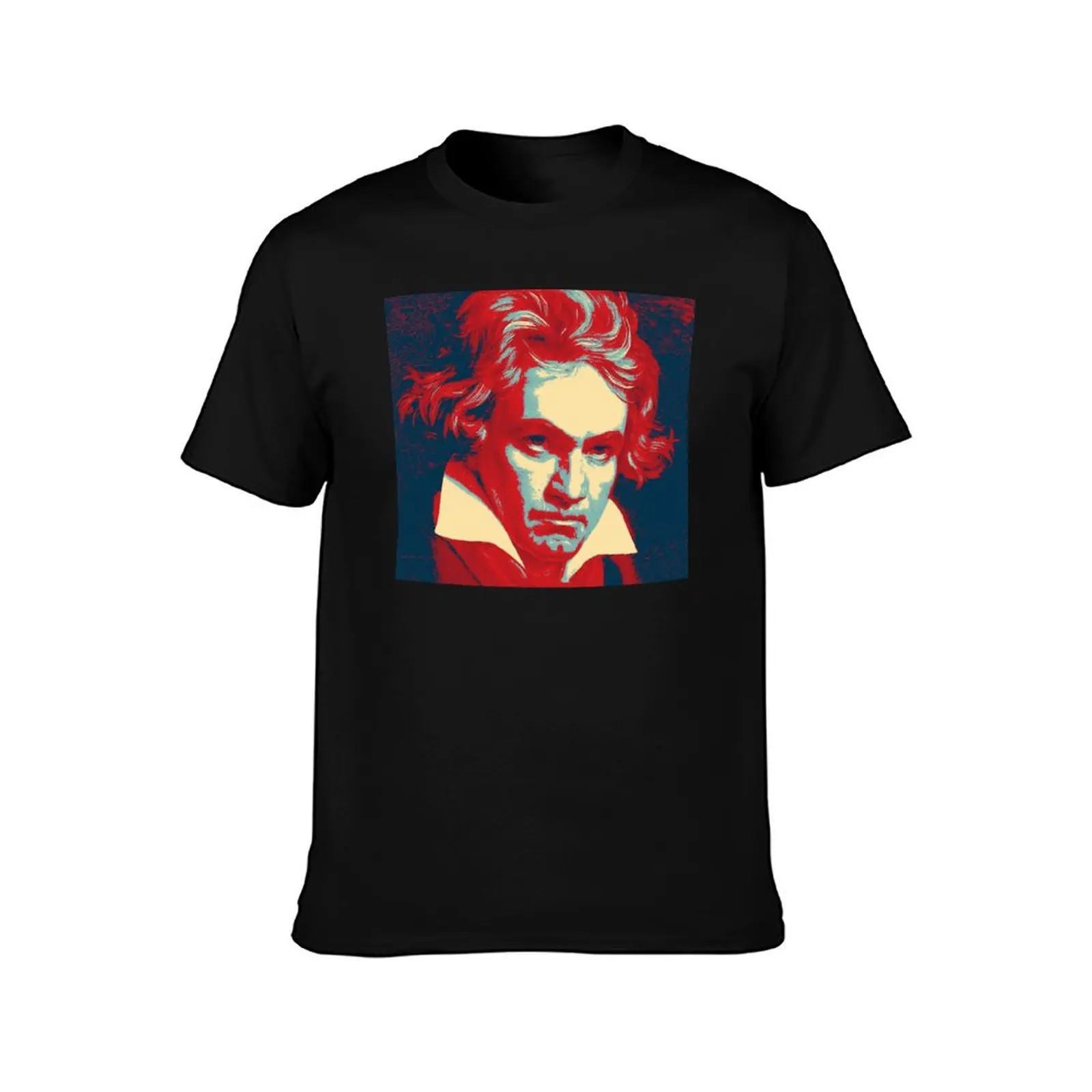 Popart Beethoven T-Shirt man t shirt cotton T-Shirt