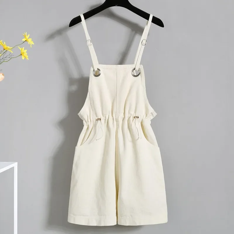 ثوب فضفاض ضيق للسيدات برباط متين وبساطة غير رسمية ملابس خروج فضفاضة تناسب الطلاب طراز كوري حلو طازج للصيف #4