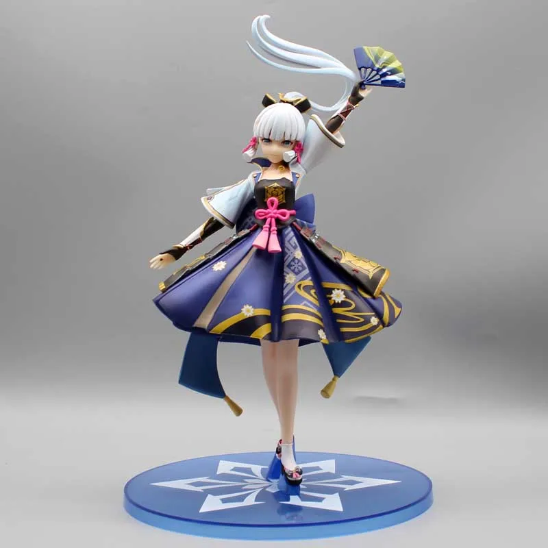 

28cm Genshin Impact Anime Figure Kamisato Ayaka Pvc Action Figure Cute Figurine Model Doll Toys Ornament For Christmas Gifts