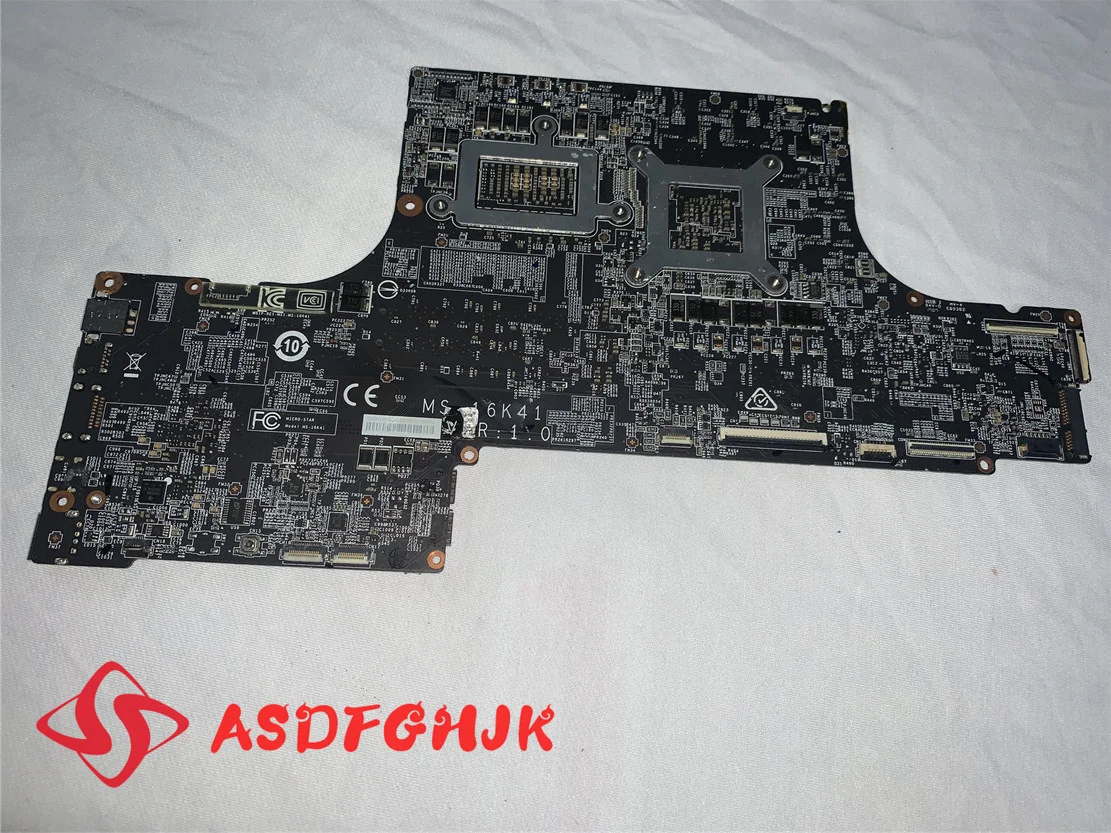 

Original MS-16K41 MS-16K4 Laptop MAINBOARD For MSI GS63 GS73 GS63VR GS73VR I7-7700HQ AND GTX1050M 100% working